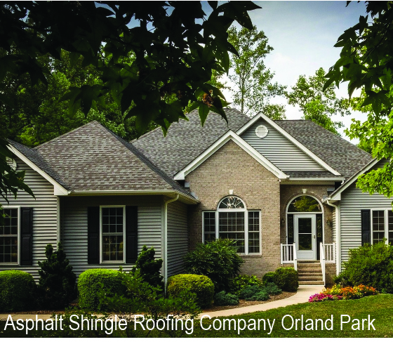 Brown asphalt shingle roof replacement Orland Park IL