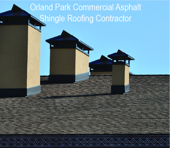 commercial asphalt shingle roof for commercial building